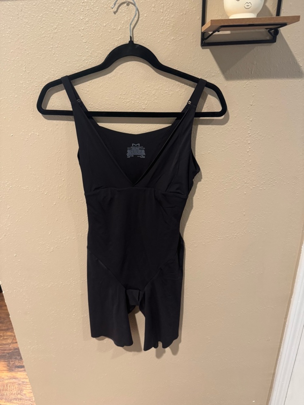 Maidenform Black V-Neck Shapewear Bodysuit